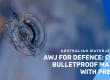 AWJ for Defence: cutting bulletproof material with precision